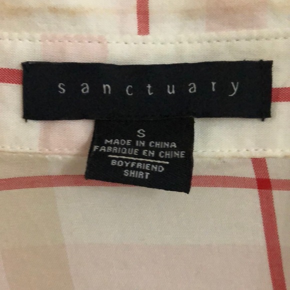 Sanctuary Plaid Boyfriend Sheer Shirt - Picture 4 of 7